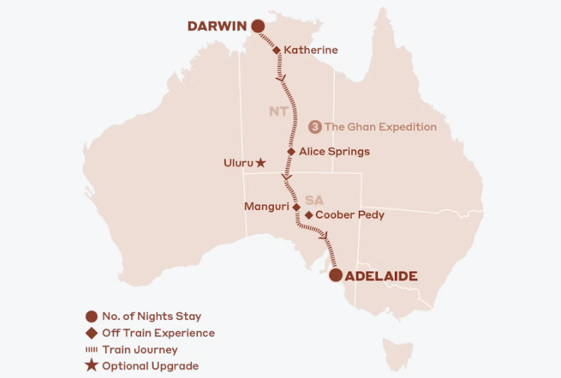 The Ghan Expedition 2026 You Travel & Cruise Mosgiel 1